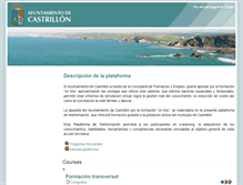 Tablet Screenshot of formacion.ayto-castrillon.es